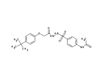 N-[4-({2-[2-(4-tert-butylphenoxy)acetyl]hydrazino}sulfonyl)phenyl]acetamide