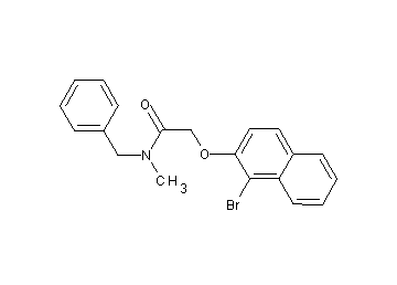 N-benzyl-2-[(1-bromo-2-naphthyl)oxy]-N-methylacetamide
