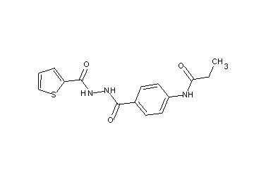N-(4-{[2-(2-thienylcarbonyl)hydrazino]carbonyl}phenyl)propanamide