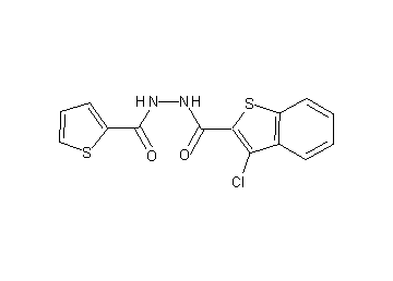 3-chloro-N'-(2-thienylcarbonyl)-1-benzothiophene-2-carbohydrazide