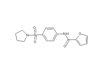 N-[4-(1-pyrrolidinylsulfonyl)phenyl]-2-furamide
