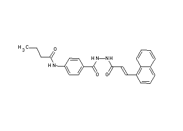 N-[4-({2-[3-(1-naphthyl)acryloyl]hydrazino}carbonyl)phenyl]butanamide