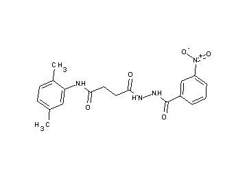 N-(2,5-dimethylphenyl)-4-[2-(3-nitrobenzoyl)hydrazino]-4-oxobutanamide