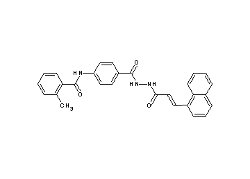 2-methyl-N-[4-({2-[3-(1-naphthyl)acryloyl]hydrazino}carbonyl)phenyl]benzamide