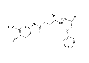 N-(3,4-dimethylphenyl)-4-oxo-4-[2-(phenoxyacetyl)hydrazino]butanamide
