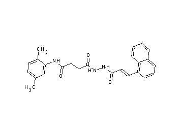 N-(2,5-dimethylphenyl)-4-{2-[3-(1-naphthyl)acryloyl]hydrazino}-4-oxobutanamide