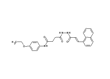 N-(4-ethoxyphenyl)-4-{2-[3-(1-naphthyl)acryloyl]hydrazino}-4-oxobutanamide