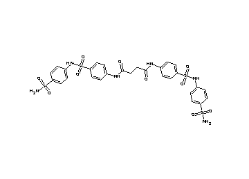 N,N'-bis[4-({[4-(aminosulfonyl)phenyl]amino}sulfonyl)phenyl]succinamide