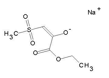 sodium 3-ethoxy-1-(methylsulfonyl)-3-oxo-1-propen-2-olate