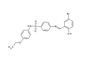 4-[(5-bromo-2-hydroxybenzylidene)amino]-N-(4-ethoxyphenyl)benzenesulfonamide