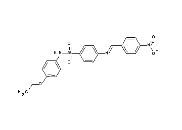 N-(4-ethoxyphenyl)-4-[(4-nitrobenzylidene)amino]benzenesulfonamide