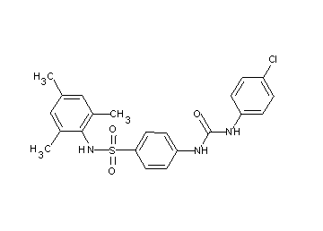 4-({[(4-chlorophenyl)amino]carbonyl}amino)-N-mesitylbenzenesulfonamide