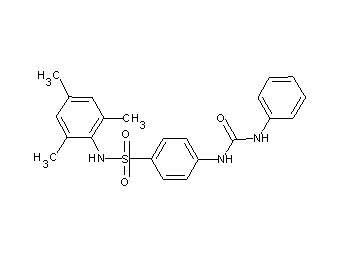 4-[(anilinocarbonyl)amino]-N-mesitylbenzenesulfonamide