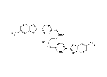 N,N'-bis[4-(6-methyl-1,3-benzothiazol-2-yl)phenyl]succinamide