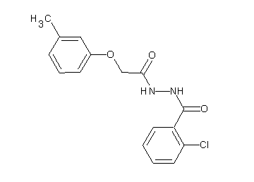 2-chloro-N'-[(3-methylphenoxy)acetyl]benzohydrazide