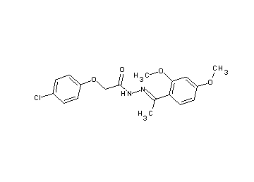 2-(4-chlorophenoxy)-N'-[1-(2,4-dimethoxyphenyl)ethylidene]acetohydrazide
