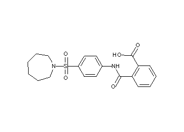 2-({[4-(1-azepanylsulfonyl)phenyl]amino}carbonyl)benzoic acid