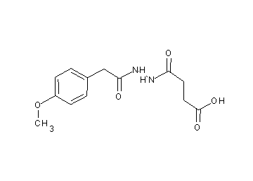 4-{2-[(4-methoxyphenyl)acetyl]hydrazino}-4-oxobutanoic acid