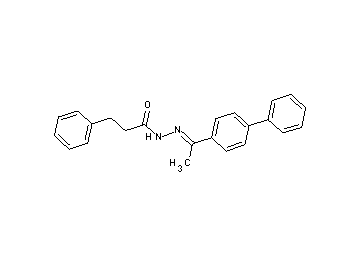N'-[1-(4-biphenylyl)ethylidene]-3-phenylpropanohydrazide