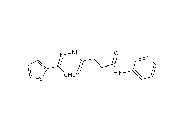 4-oxo-N-phenyl-4-{2-[1-(2-thienyl)ethylidene]hydrazino}butanamide