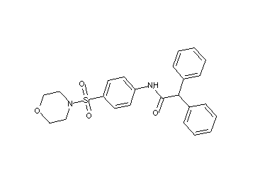 N-[4-(4-morpholinylsulfonyl)phenyl]-2,2-diphenylacetamide