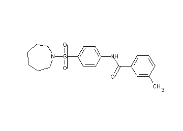 N-[4-(1-azepanylsulfonyl)phenyl]-3-methylbenzamide
