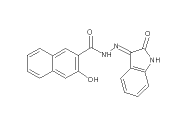 3-hydroxy-N'-(2-oxo-1,2-dihydro-3H-indol-3-ylidene)-2-naphthohydrazide