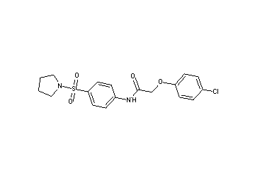 2-(4-chlorophenoxy)-N-[4-(1-pyrrolidinylsulfonyl)phenyl]acetamide