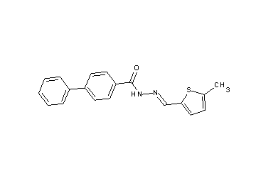 N'-[(5-methyl-2-thienyl)methylene]-4-biphenylcarbohydrazide