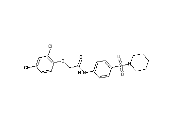 2-(2,4-dichlorophenoxy)-N-[4-(1-piperidinylsulfonyl)phenyl]acetamide
