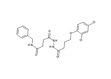 N-benzyl-4-{2-[4-(2,4-dichlorophenoxy)butanoyl]hydrazino}-4-oxobutanamide - Click Image to Close