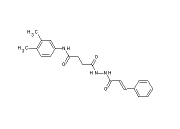 4-(2-cinnamoylhydrazino)-N-(3,4-dimethylphenyl)-4-oxobutanamide