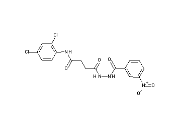 N-(2,4-dichlorophenyl)-4-[2-(3-nitrobenzoyl)hydrazino]-4-oxobutanamide