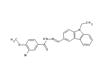 3-bromo-N'-[(9-ethyl-9H-carbazol-3-yl)methylene]-4-methoxybenzohydrazide