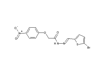 N'-[(5-bromo-2-thienyl)methylene]-2-(4-nitrophenoxy)acetohydrazide