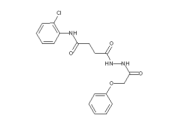 N-(2-chlorophenyl)-4-oxo-4-[2-(phenoxyacetyl)hydrazino]butanamide