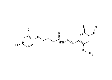 N'-(5-bromo-2,4-dimethoxybenzylidene)-4-(2,4-dichlorophenoxy)butanohydrazide