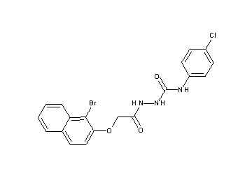 2-{[(1-bromo-2-naphthyl)oxy]acetyl}-N-(4-chlorophenyl)hydrazinecarboxamide