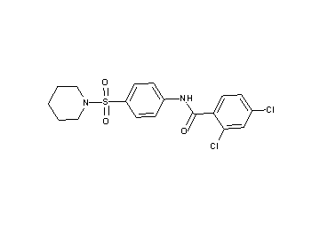 2,4-dichloro-N-[4-(1-piperidinylsulfonyl)phenyl]benzamide