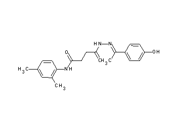 N-(2,4-dimethylphenyl)-4-{2-[1-(4-hydroxyphenyl)ethylidene]hydrazino}-4-oxobutanamide