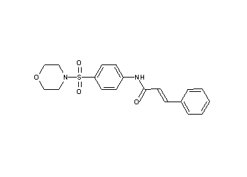N-[4-(4-morpholinylsulfonyl)phenyl]-3-phenylacrylamide