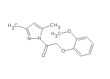 1-[(2-methoxyphenoxy)acetyl]-3,5-dimethyl-1H-pyrazole