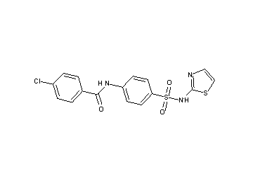 4-chloro-N-{4-[(1,3-thiazol-2-ylamino)sulfonyl]phenyl}benzamide