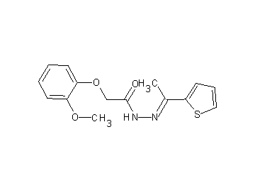 2-(2-methoxyphenoxy)-N'-[1-(2-thienyl)ethylidene]acetohydrazide