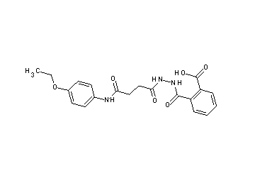 2-[(2-{4-[(4-ethoxyphenyl)amino]-4-oxobutanoyl}hydrazino)carbonyl]benzoic acid