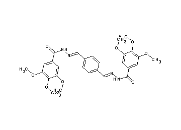 N',N''-[1,4-phenylenedi(methylylidene)]bis(3,4,5-trimethoxybenzohydrazide)