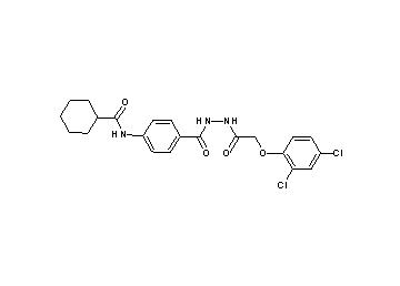 N-[4-({2-[(2,4-dichlorophenoxy)acetyl]hydrazino}carbonyl)phenyl]cyclohexanecarboxamide