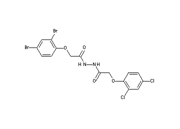 2-(2,4-dibromophenoxy)-N'-[(2,4-dichlorophenoxy)acetyl]acetohydrazide