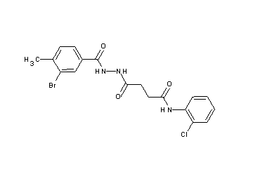 4-[2-(3-bromo-4-methylbenzoyl)hydrazino]-N-(2-chlorophenyl)-4-oxobutanamide