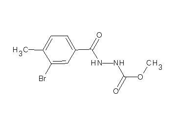 methyl 2-(3-bromo-4-methylbenzoyl)hydrazinecarboxylate